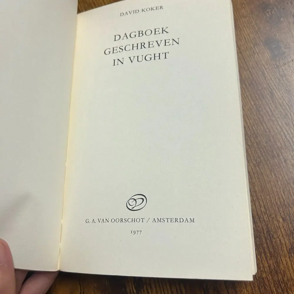 Dagboek Geschreven In Vught David Koker 1977